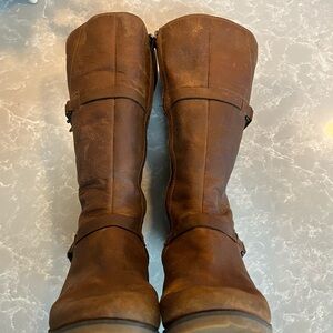 Teva knee high Brown Leather Boots 8.5
